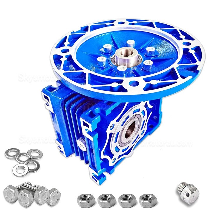 RV040 71B14/71B5 Round Worm Gearbox Ratio 5:1 10:1 20:1 30:1 40:1 Input 14mm